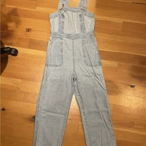 Sincerely Jules Light Blue Denim Overalls Jumpsuit